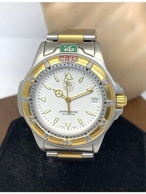 Tag Heuer Men's Watch WF1120-0 Swiss Quartz Two Tone Stainless Steel 38mm